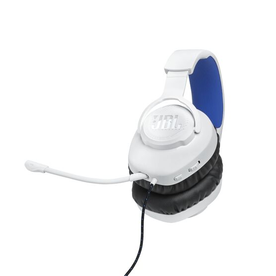 JBL Quantum 100P Console - White - Wired over-ear gaming headset with a detachable mic - Detailshot 4 JBL Quantum 100P Console - White - Wired over-ear gaming headset with a detachable mic - Detailshot 4